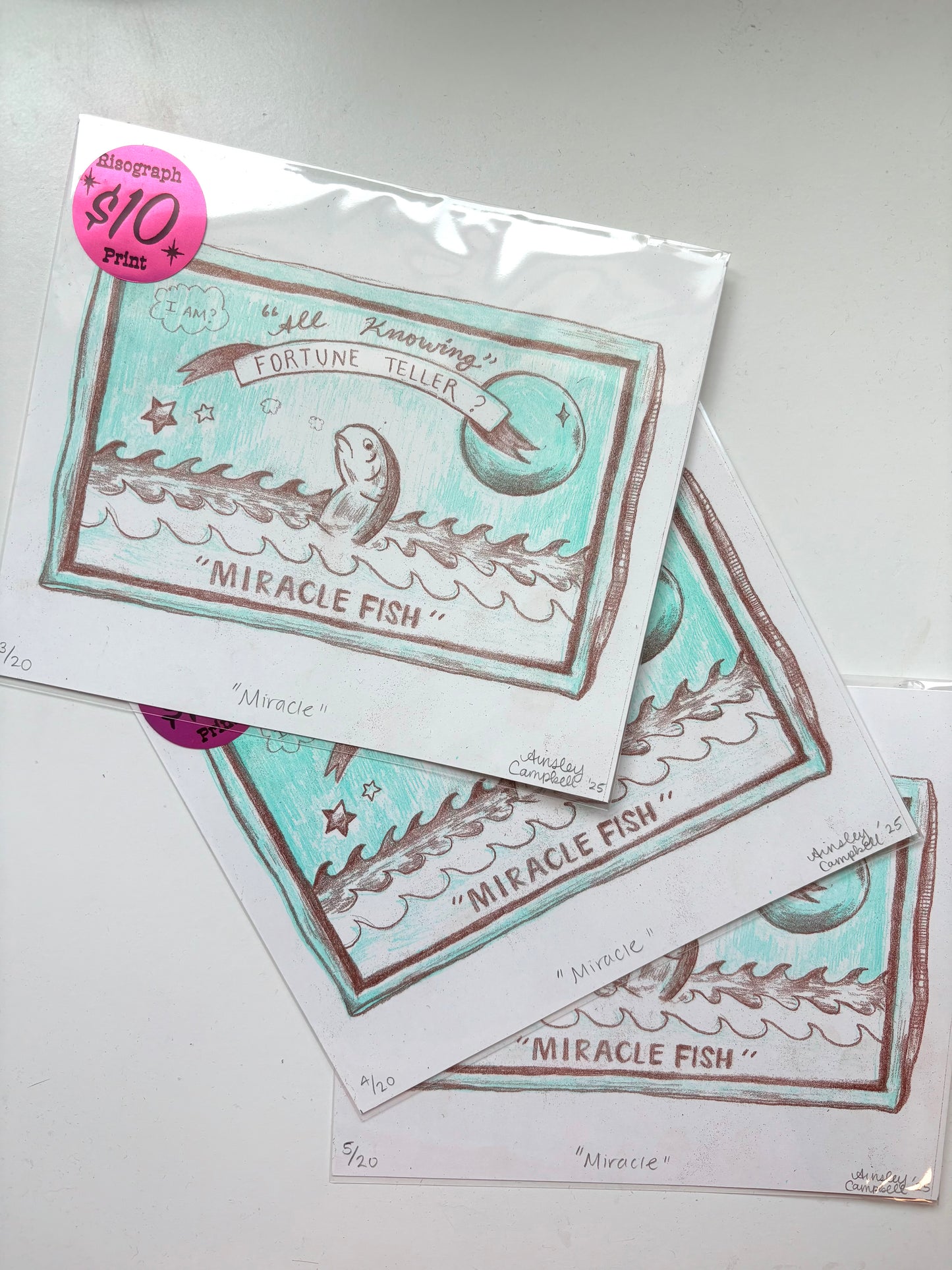 "miracle" - original risograph art print