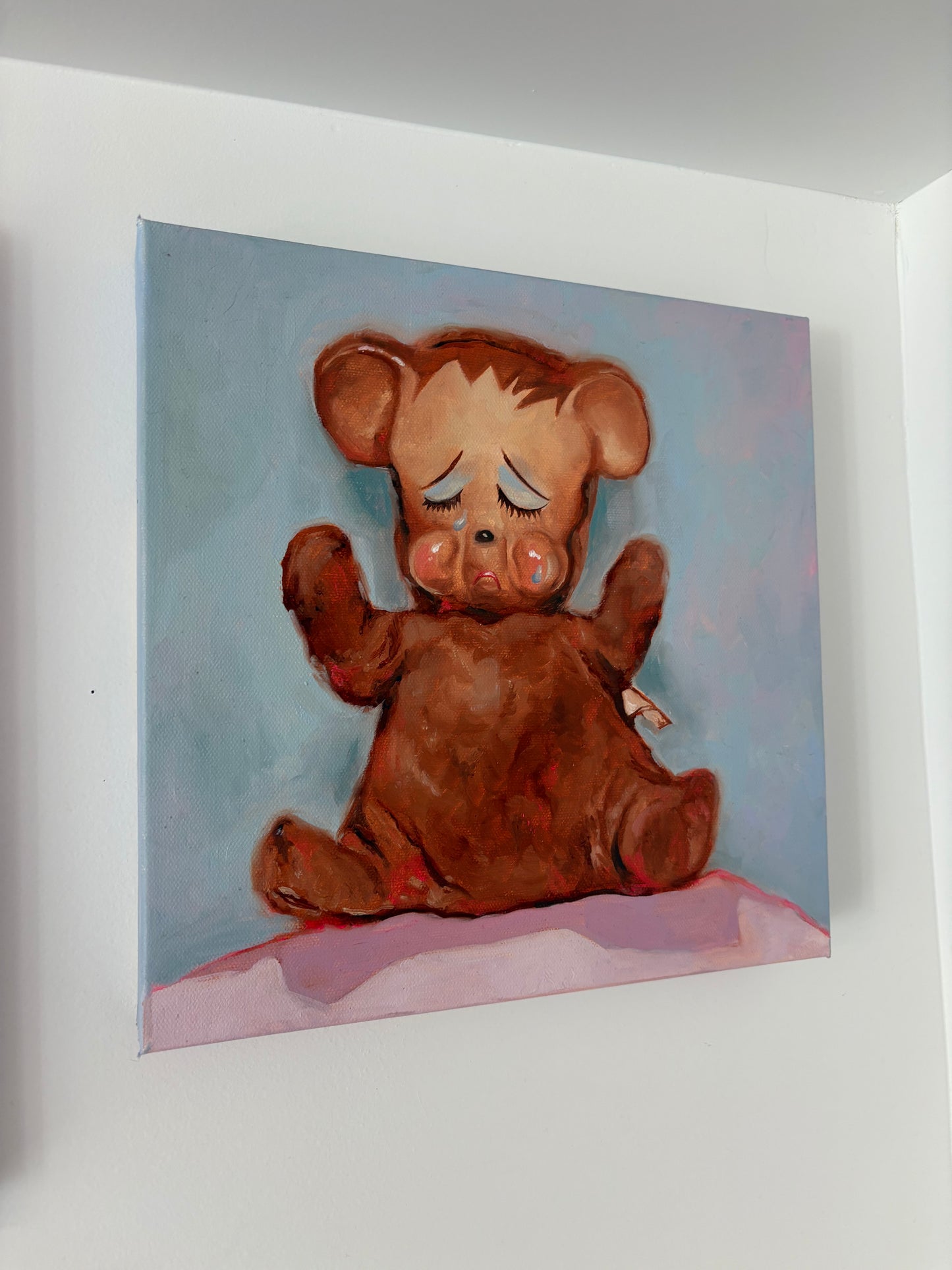 Crybaby oil painting